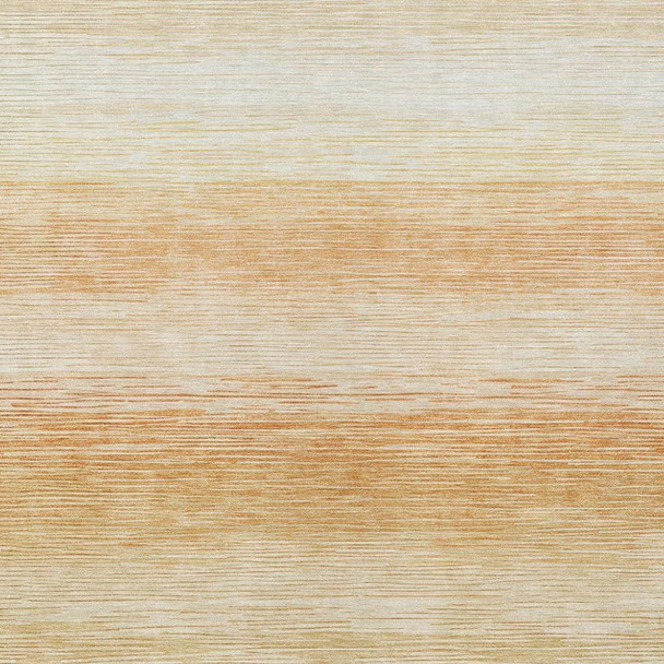 8' X 10' Copper And Orange Striped Washable Indoor Outdoor Area Rug