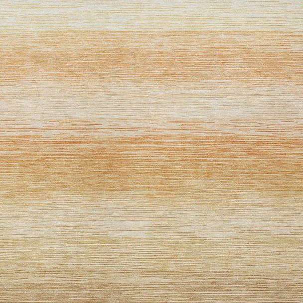 10' X 14' Copper And Orange Striped Washable Indoor Outdoor Area Rug