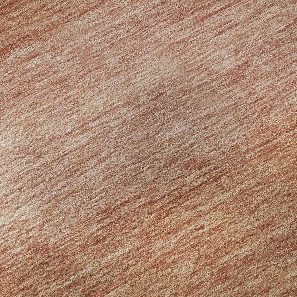 8' X 10' Terra Cotta And Peach Striped Washable Area Rug With UV Protection