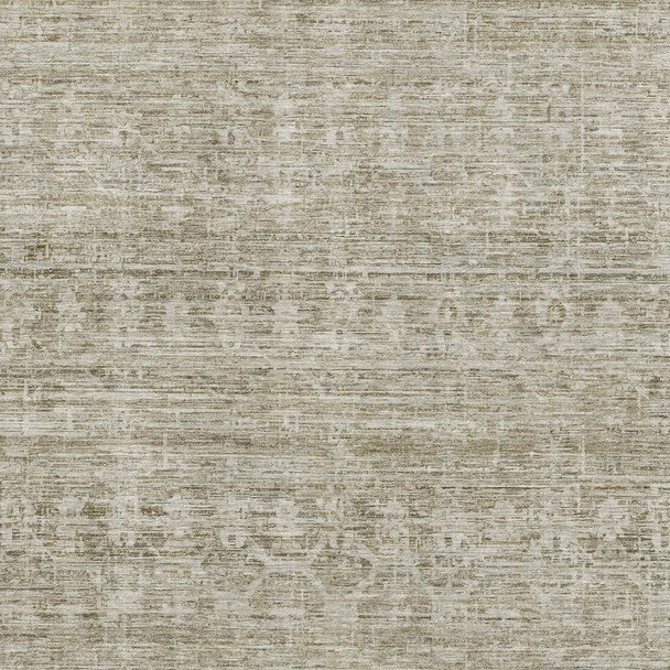8' X 10' Taupe And Beige Striped Washable Area Rug With UV Protection