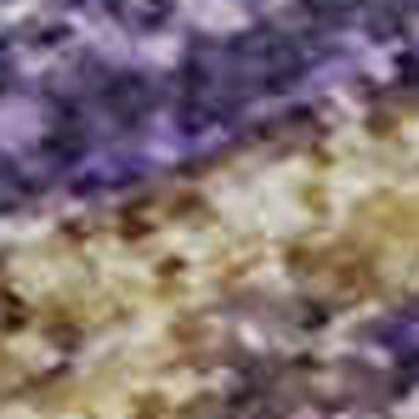 8' X 10' Purple Gold And Ivory Abstract Washable Area Rug With UV Protection