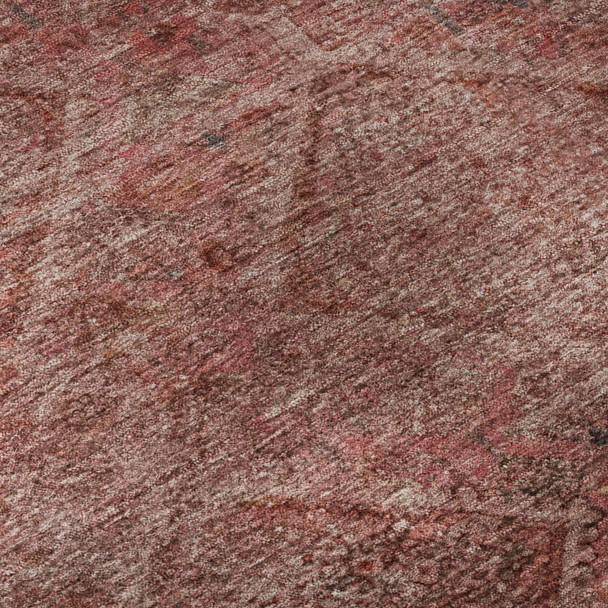 3' X 5' Pink And Mauve Geometric Washable Area Rug With UV Protection