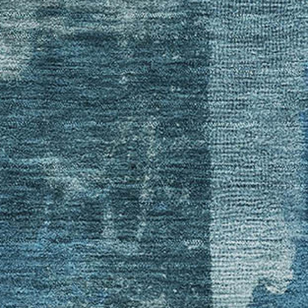 10' X 14' Blue And Denim Blue Abstract Washable Area Rug With UV Protection