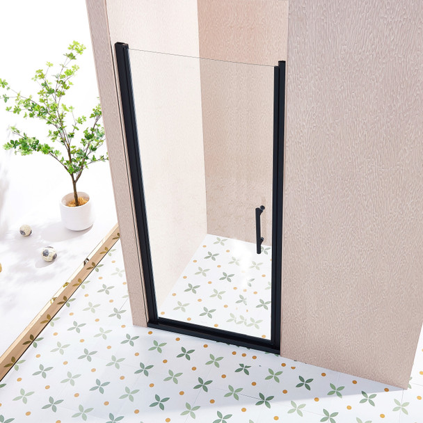 75" X 34" Aluminum and Tempered Glass Shower Door