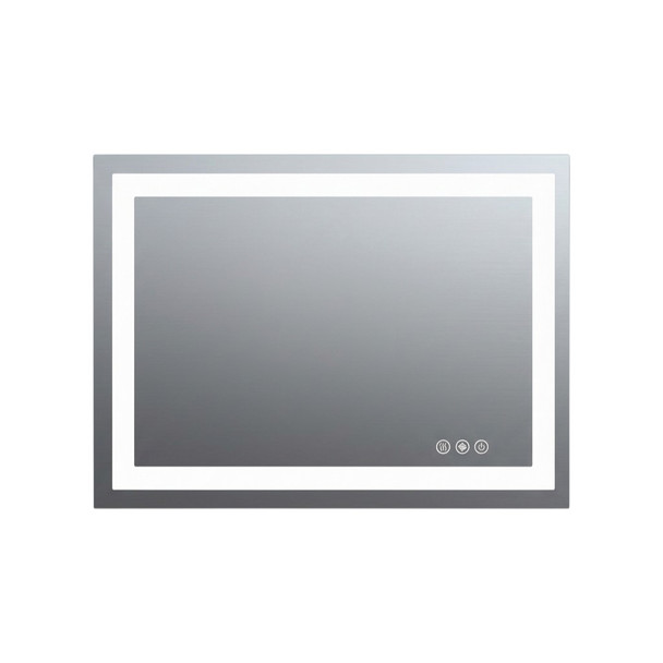 36" Lighted Frameless Bathroom Vanity Mirror