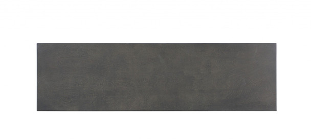 57" Gray Solid Wood Six Drawer Double Dresser