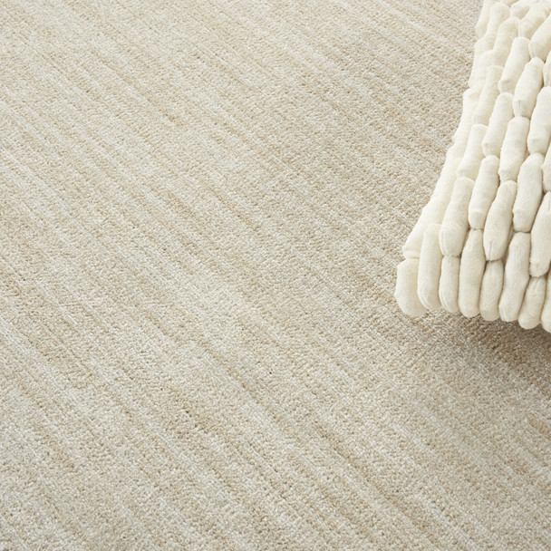 8' X 8' Beige And Ivory Round Indoor Outdoor Area Rug