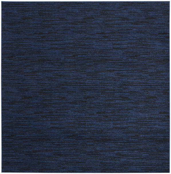 5' Midnight Blue Square Indoor Outdoor Area Rug