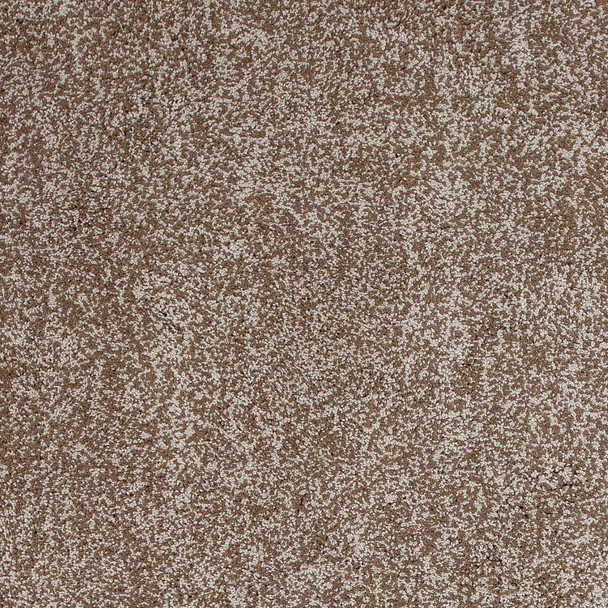 8' X 10' Beige And Brown Abstract Shag Hand Woven Area Rug