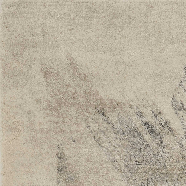 8' X 10' Gray And Ivory Abstract Area Rug