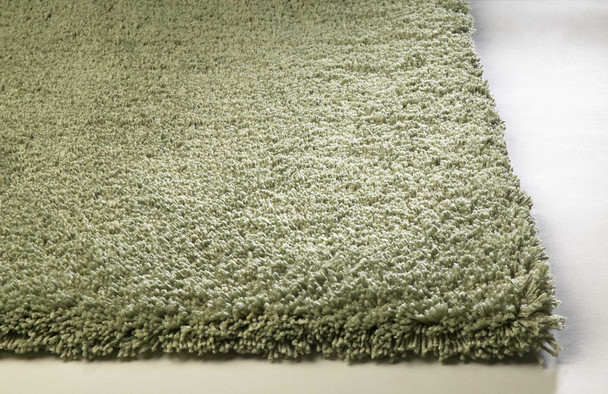 8' X 11' Sage Shag Hand Woven Area Rug