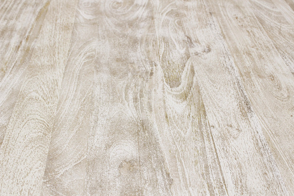 81" Antiqued White Solid Wood Trestle Base Dining Table