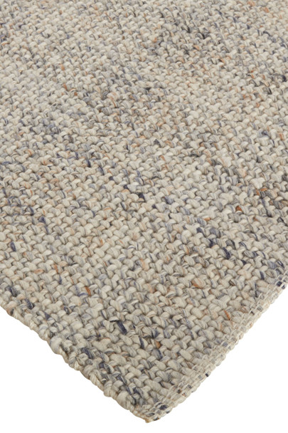 8' X 10' Gray Ivory And Tan Hand Woven Area Rug
