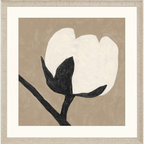 Delicate Sketch Solo White Framed Print Wall Art