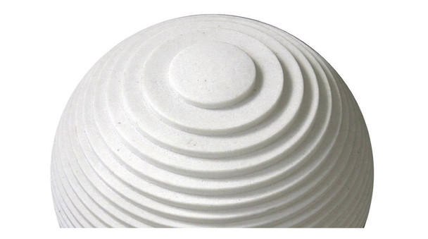 12" White Sandstone Garden Stone
