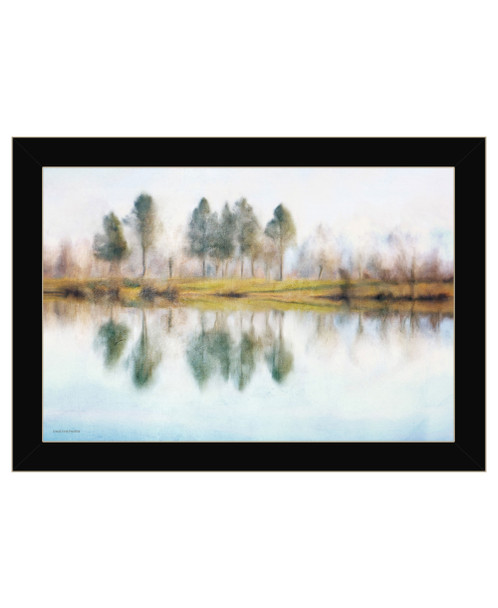 Lake Reflections Black Framed Wall Art