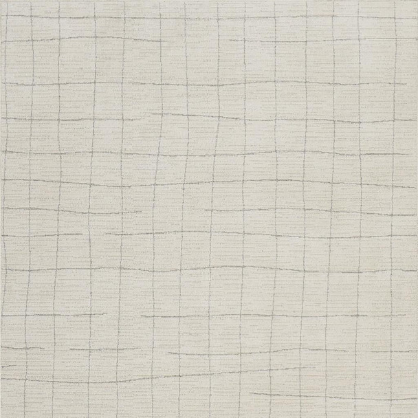 6' X 9' Gray And Ivory Abstract Area Rug
