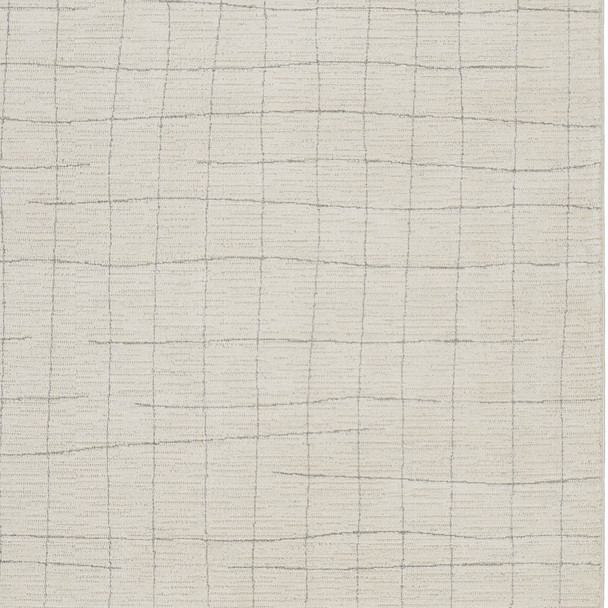 8' X 10' Gray And Ivory Abstract Area Rug