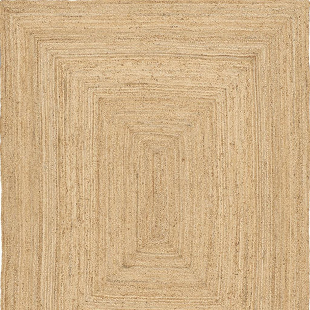6' X 9' Natural Jute Flatweave Handmade Area Rug