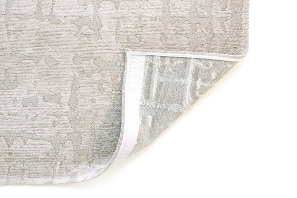 6' X 8' Gray And Beige Abstract Washable Area Rug
