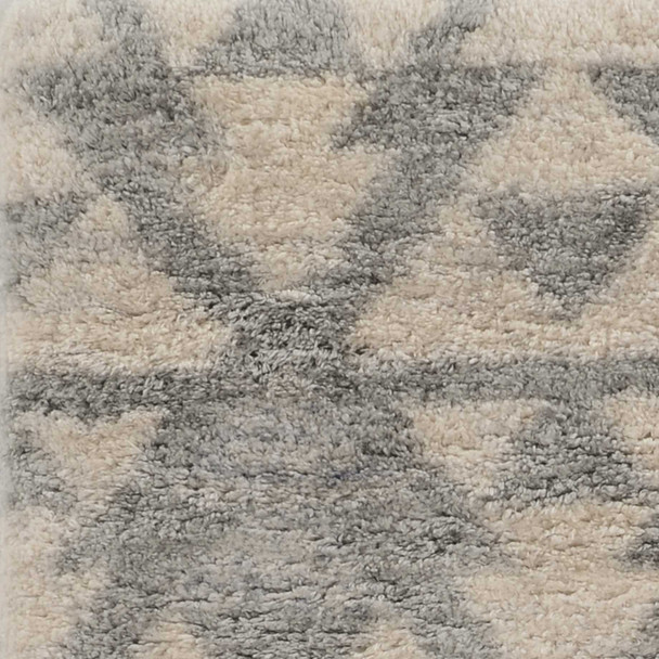 8' X 10' Ivory And Gray Geometric Area Rug