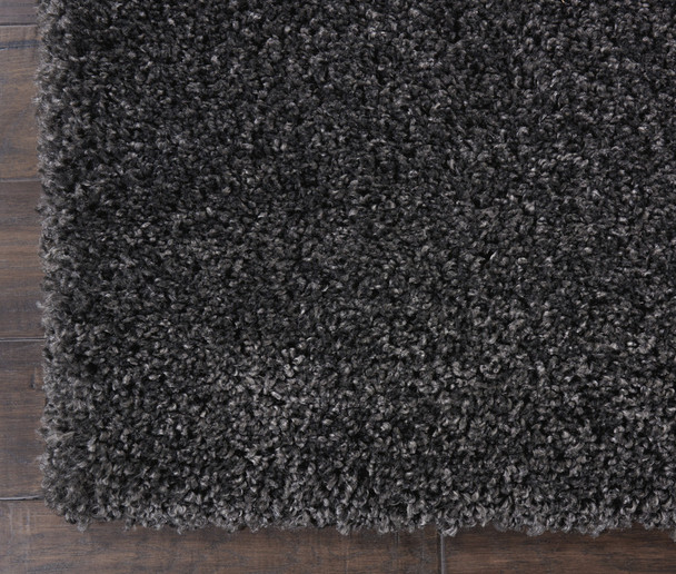 3' X 5' Gray Shag Area Rug