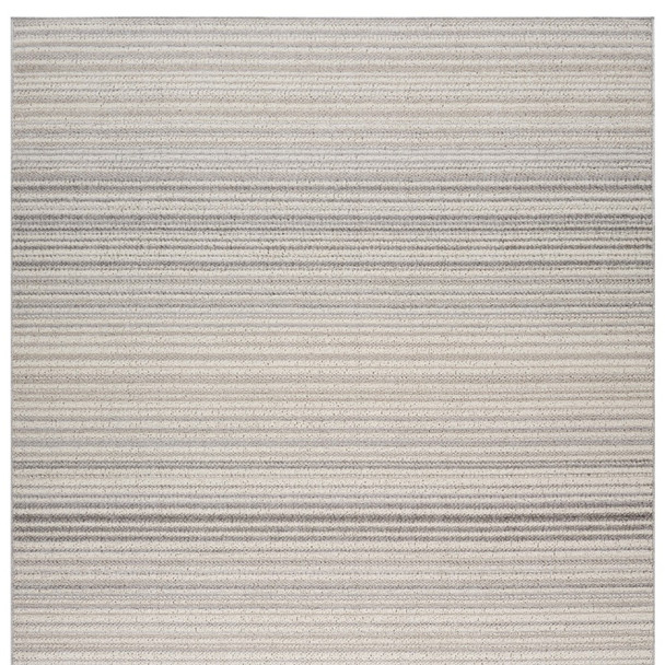 5' X 8' Gray and Ivory Abstract Area Rug