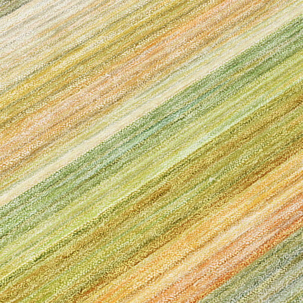 9' X 12' Artichoke Green Striped Washable Non Skid Indoor Outdoor Area Rug
