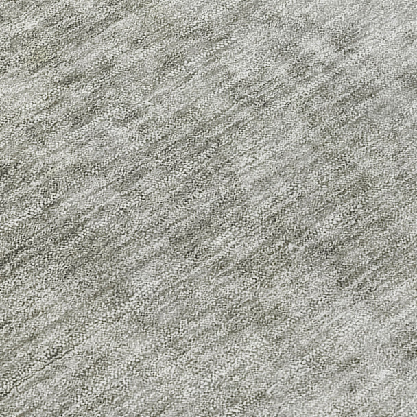 8' X 10' Gray Abstract Washable Indoor Outdoor Area Rug