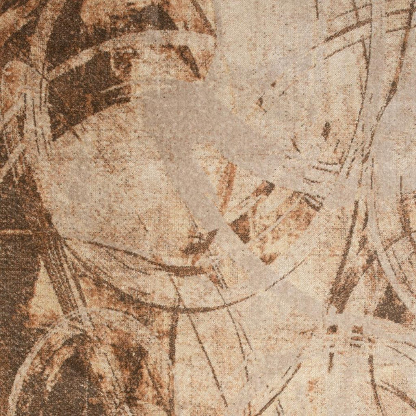 4' X 6' Beige Abstract Area Rug