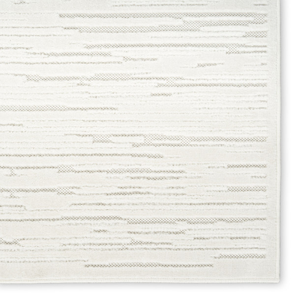 5' X 7' Cream Geometric Area Rug