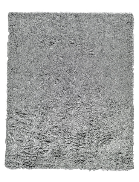 7' X 10' Gray Shag Hand Tufted Area Rug