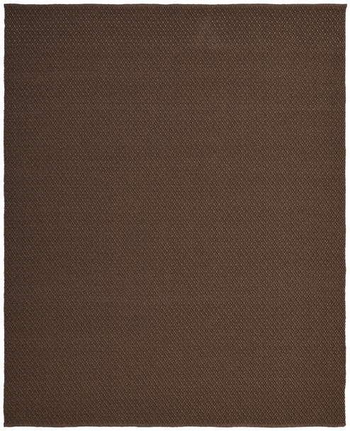 10' X 14' Brown Hand Woven Area Rug