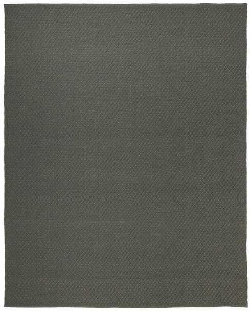 8' X 10' Green Hand Woven Area Rug