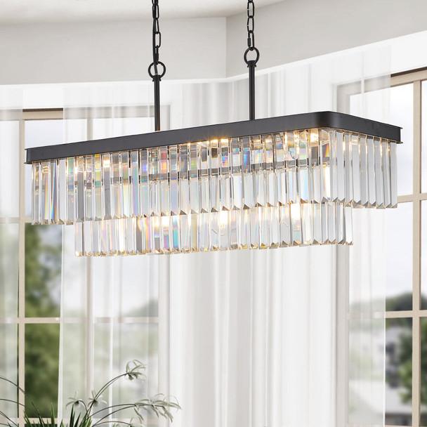 Black Chandelier Metal Ceiling Light