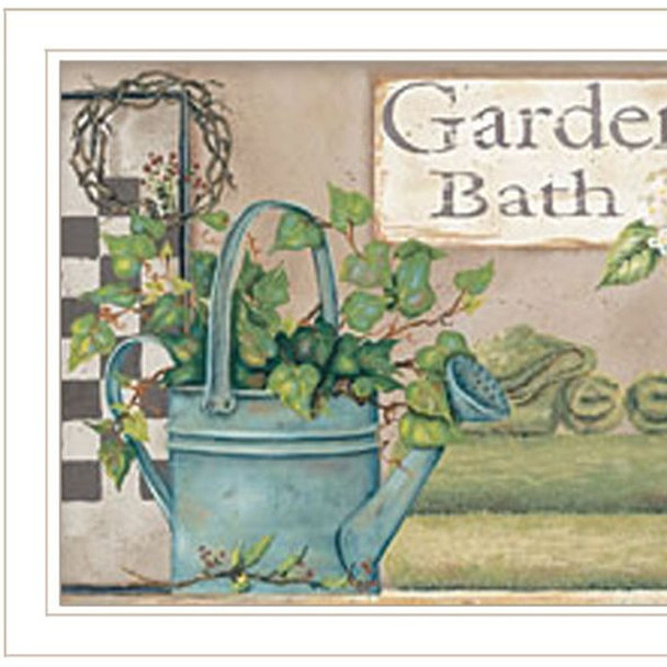 Set Of Two Bath Time-Dream And Soak and relax White Framed Bathroom Wall Art