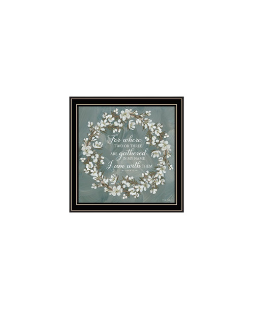Set Of Two "Pray More And Worry Less" Black Framed Wall Art