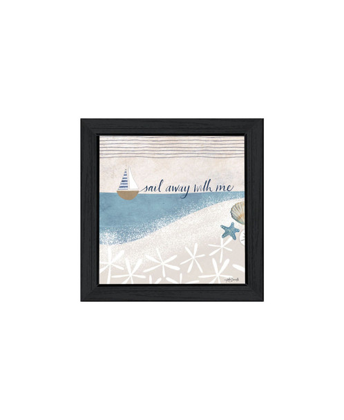 Set Of Two Sail Away With ME Black Framed Wall Art