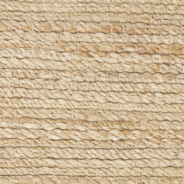 12' Beige Jute Hand Woven Runner Rug