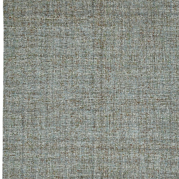 9' X 12' Light Blue And Gray Wool Abstract Hand Tufted Area Rug