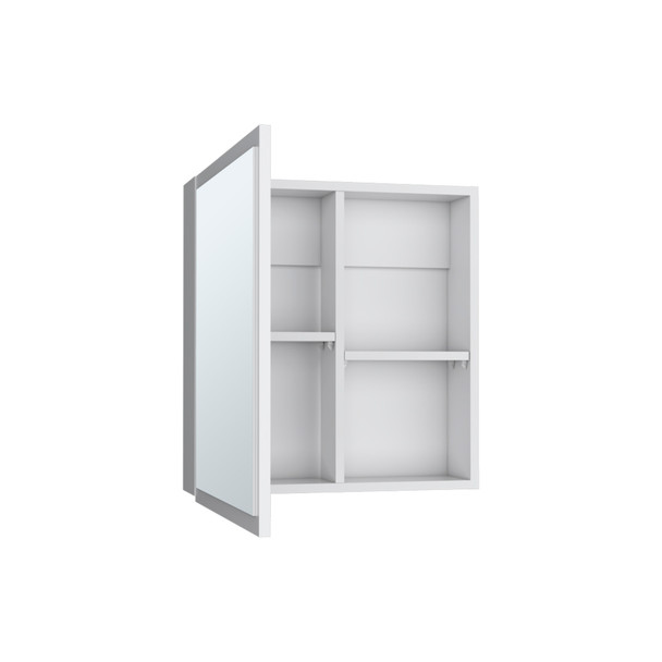 20" White Wood Floating Bathroom Vanity And Medicine Cabinet With Mirror