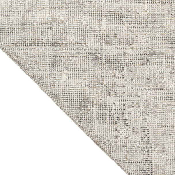 7' Ivory Abstract Runner Rug