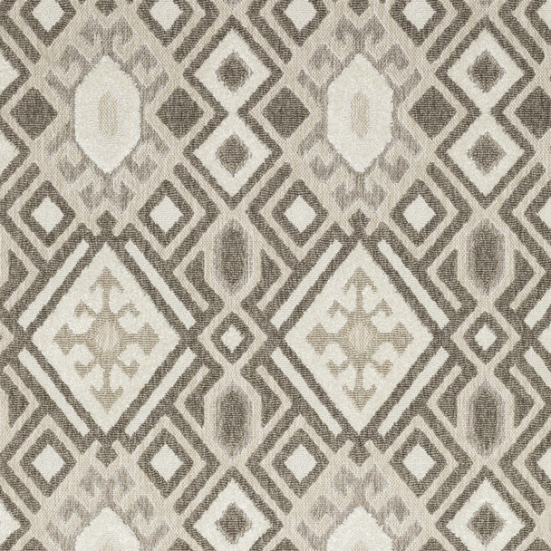 10' X 13' Brown And Beige Tribal Area Rug
