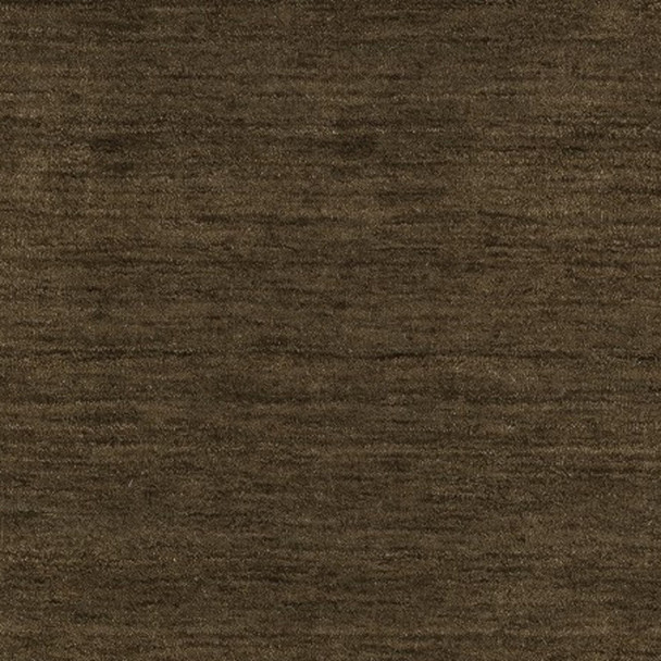 8' Brown Wool Hand Tufted Runner Rug