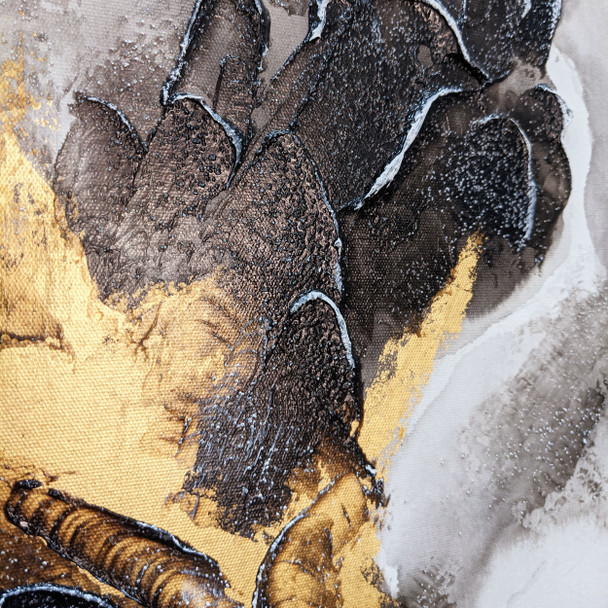 Opulent Petals II Hand Painted Unframed Wall Art