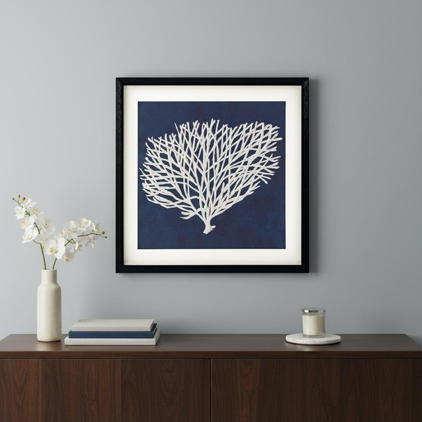 Sea Fan II Black Shadowbox Textual Art Wall Art