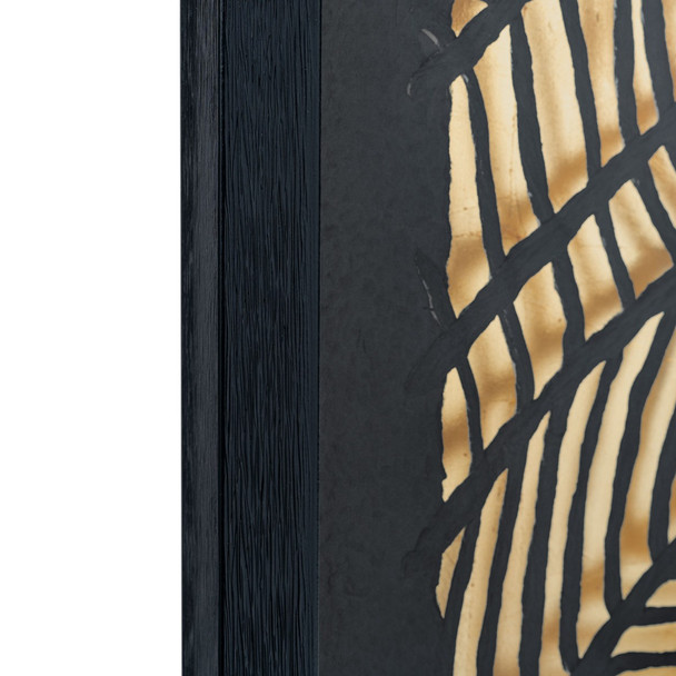 Petiole Black Shadowbox Textual Art Wall Art