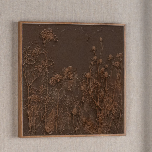 Serenity Garden II Brown Shadowbox Textual Art Wall Art