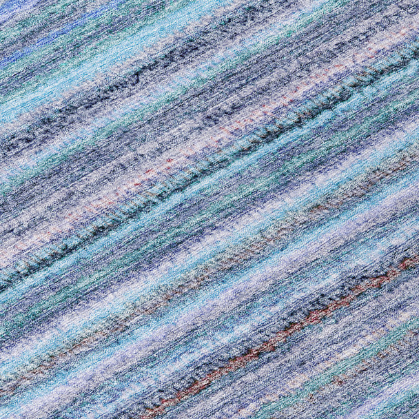 10' X 14' Sky Blue And Navy Blue Striped Washable Indoor Outdoor Area Rug