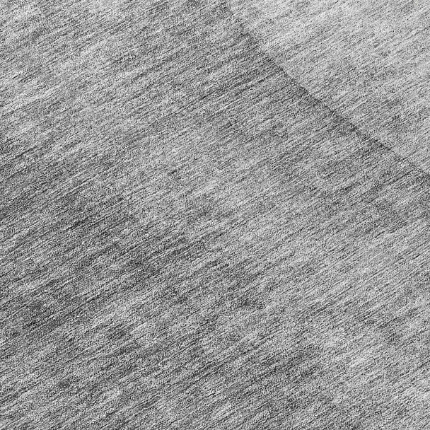 8' Gray Silver And Charcoal Round Ombre Washable Indoor Outdoor Area Rug
